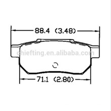 D374 43022-SE0-S01 Carbon Keramik Bremsbelag für ACURA SUZUKI BYD MG